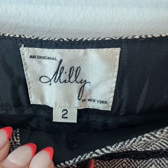 Milly of New York  Gray Dress  Pants With Slightly Flared Straight Leg. Sz 2 - Picture 4 of 11